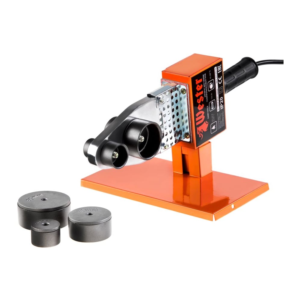 Аппарат для сварки ПП труб WESTER DWM1500LE 1500 Вт, с 6-ю насадками ...