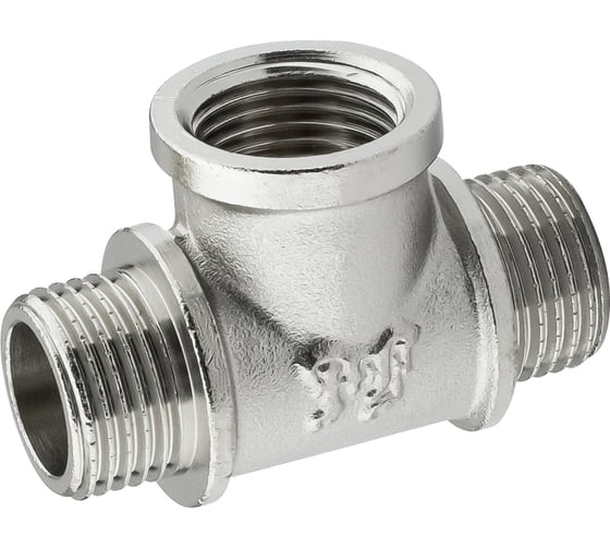 Тройник никелированный PROFACTOR н/в/н 1/2" PF TF 178