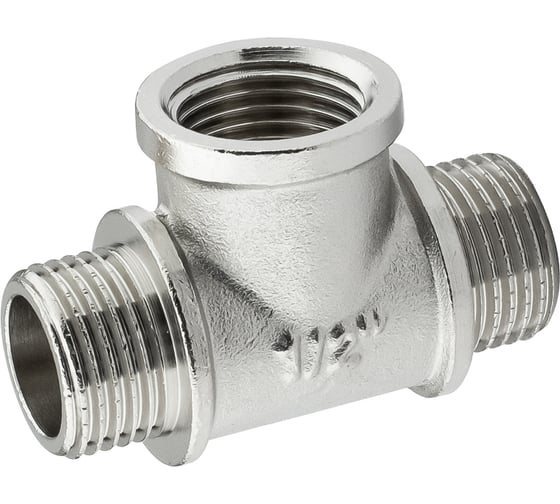 Тройник никелированный PROFACTOR н/в/н 1/2" PF TF 178