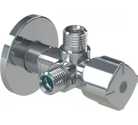 Двойной кран Arco TWIN, 1/2"x1/2"x1/2" - латунь хромированная CQ4105 00049187 1