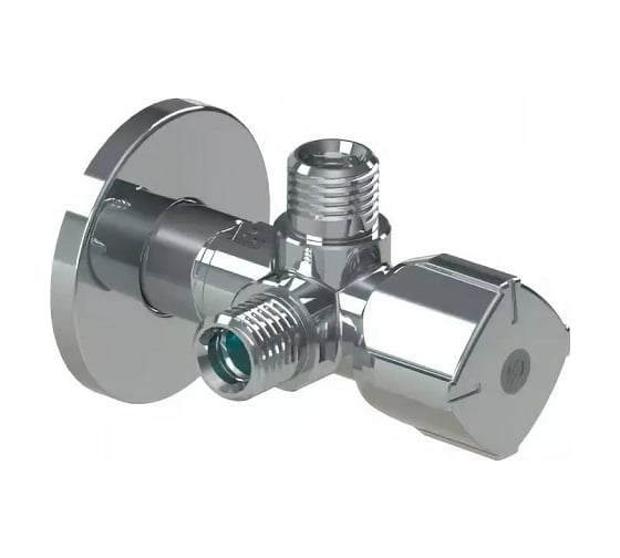 Двойной кран Arco TWIN 1/2"x3/4x3/4" - латунь хромированная 00062680 1