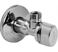 Угловой кран для бытового водоснабжения Arco 1/2"х1/2" - латунь хромированная NOV01 00049182