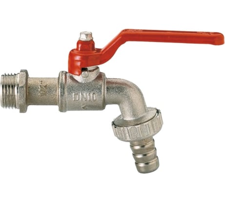 Шаровой кран ITAP GAR сливной с нейлоновым штуцером, рукоятка-рычаг 3/4" /10/90/ 174/3/4 1740034