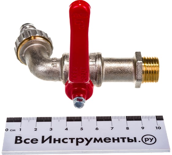 Сливной шаровой кран ITAP со штуцером, рычаг, 1/2" /10/120/ 132/1/2 1320012