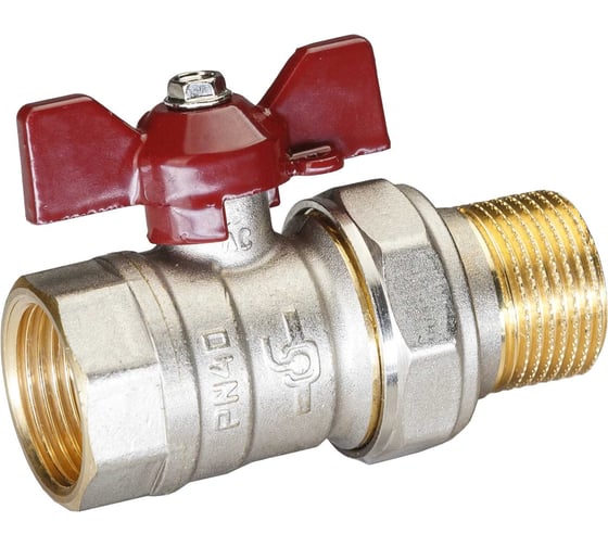 Кран шаровой латунный TEMPER 88.В-А.1.Б DN25, PN40 188.ВА.Б.1.40