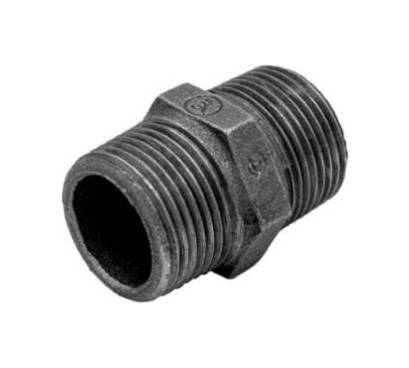 Ниппель AV Engineering 2" нар.-нар. чугун черный, AVEC491000002