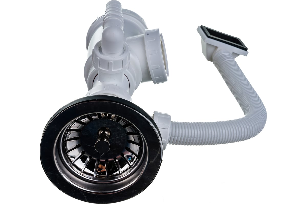 Сифон для мойки Alcadrain A447P - DN50/40 с нержавеющей решеткой ...