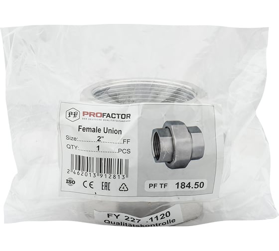 Муфта разъемная никелированная PROFACTOR в/в 2" PF TF 184.50
