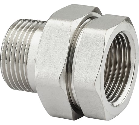 Соединение с полусгоном прямое PROFACTOR американка никелированная в/н 1" PF TF 187