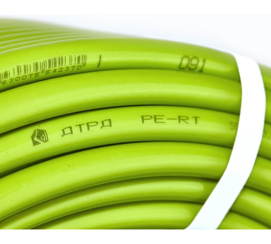 Труба ДТРД для теплого пола PERT 16x2,0 бухта 100м зеленая VI7 162100PTGN