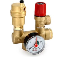Группа безопасности котла Uni-Fitt Mini до 50 кВт, 1", 3 бар, латунь 254G4530