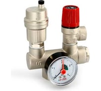 Группа безопасности котла никелированная Uni-Fitt Mini до 50 кВт, 1", 3 бар 254N4530