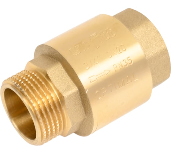 Клапан обратный Uni-Fitt OPTIMAL НВ 3/4" пружинный с металлическим затвором 224G3001 1