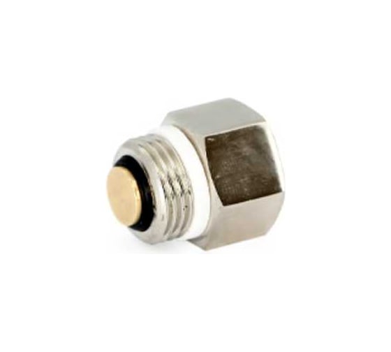 Клапан отсечной никелированный для воздухоотводчика Uni-Fitt НВ 1/4" х 3/8" 220N0100