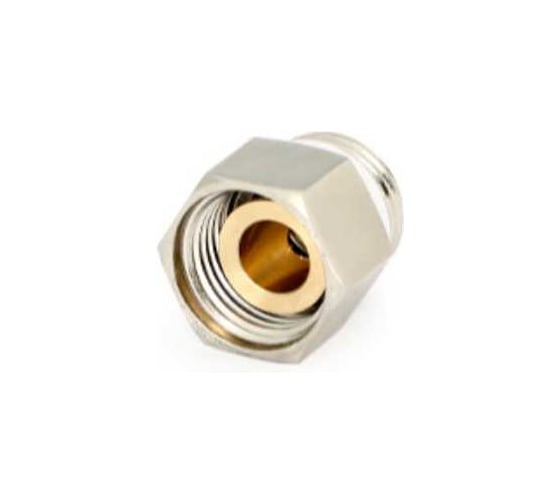 Клапан отсечной никелированный для воздухоотводчика Uni-Fitt НВ 1/4" х 3/8" 220N0100