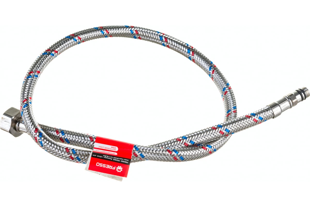 Подводка гибкая для воды FRESSO ПРОФФ пара М10x1/2, 0,8 м 573-238 ...