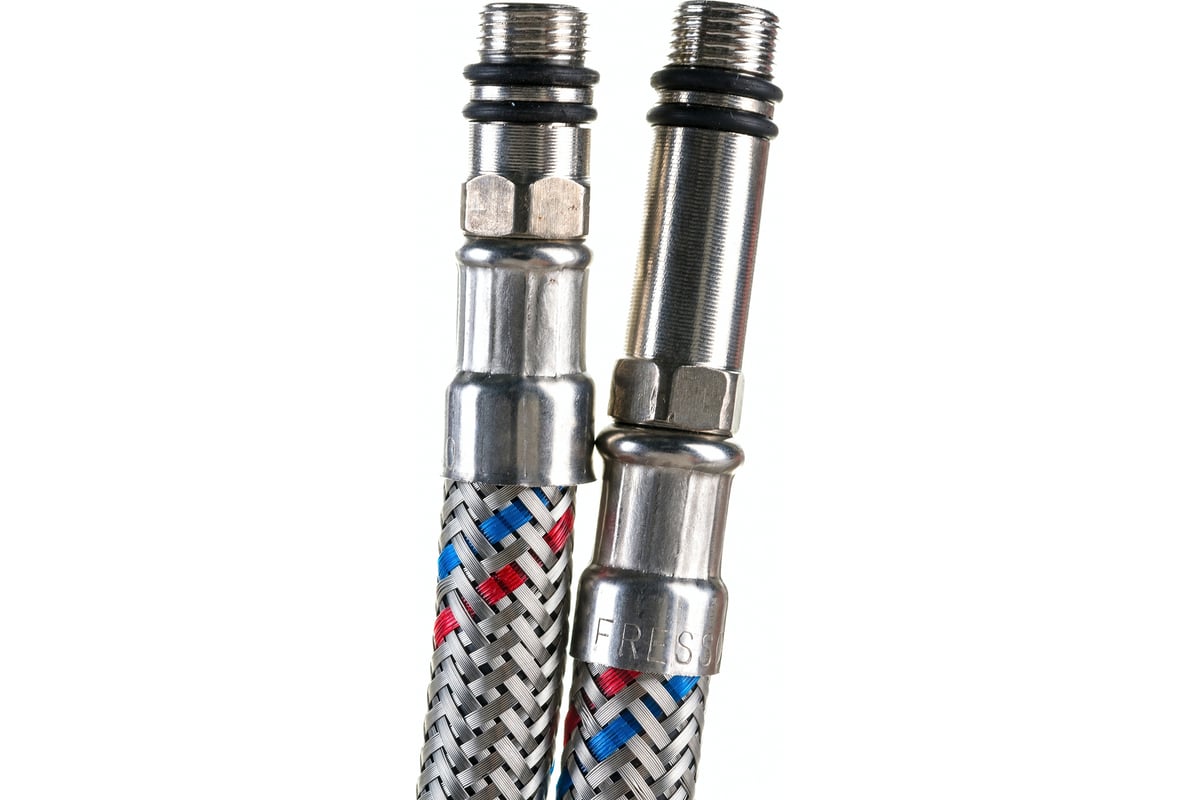 Подводка гибкая для воды FRESSO ПРОФФ пара М10x1/2, 0,5 м 573-236 ...