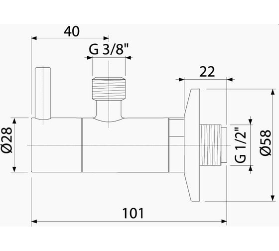 Угловой вентиль Alcadrain ARV001-Antic с фильтром 1/2M х 3/8M, круглый Бронза 00025482