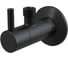 Угловой вентиль Alcadrain ARV001-BLACK с фильтром 1/2Мх3/8М, черный-мат 00047340 1