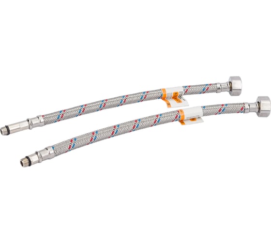 Подводка к смесителю (пара; 0.3 м; 1/2F-M10) VRT 521790