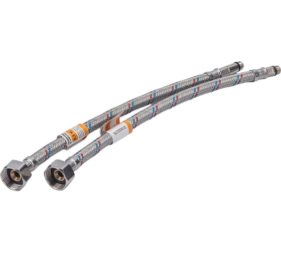 Подводка к смесителю (пара; 0.3 м; 1/2F-M10) VRT 521790