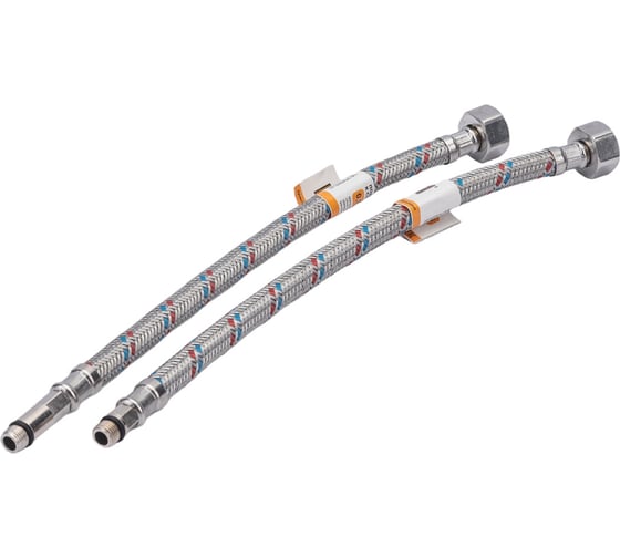 Подводка к смесителю (пара; 0.3 м; 1/2F-M10) VRT 521790