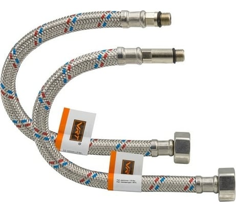 Подводка к смесителю (пара; 1.2 м; 1/2F-M10) VRT 521798