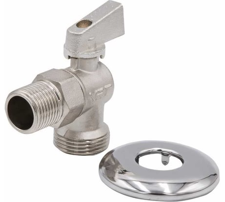 Кран угловой шаровой VRT 1/2'' - 3/4'' нар/нар., рукоятка сверху 530739