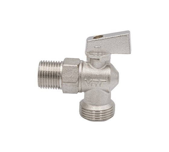 Кран угловой шаровой VRT 1/2'' - 3/4'' нар/нар., рукоятка сверху 530739