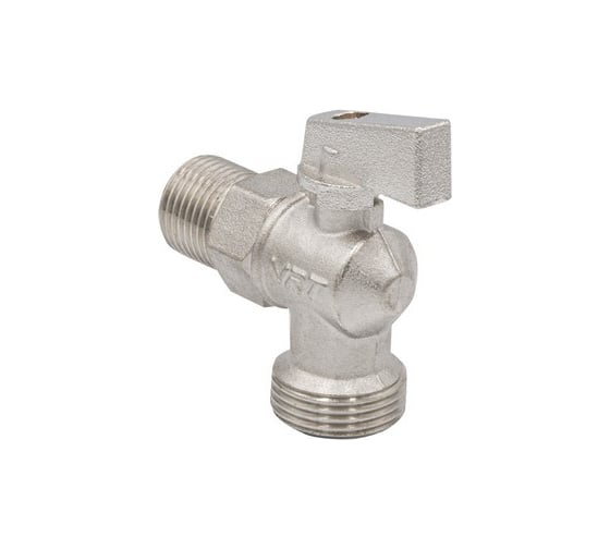Кран угловой шаровой VRT 1/2'' - 3/4'' нар/нар., рукоятка сверху 530739