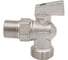 Кран угловой шаровой VRT 1/2'' - 3/4'' нар/нар., рукоятка сверху 530739 2
