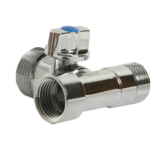 Кран 3-проходной шаровой VRT для стиральной машины 1/2''-3/4''-1/2'' вн ...