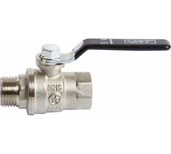 Кран шаровой VRT 1/2'' вн/нар рукоятка 528891