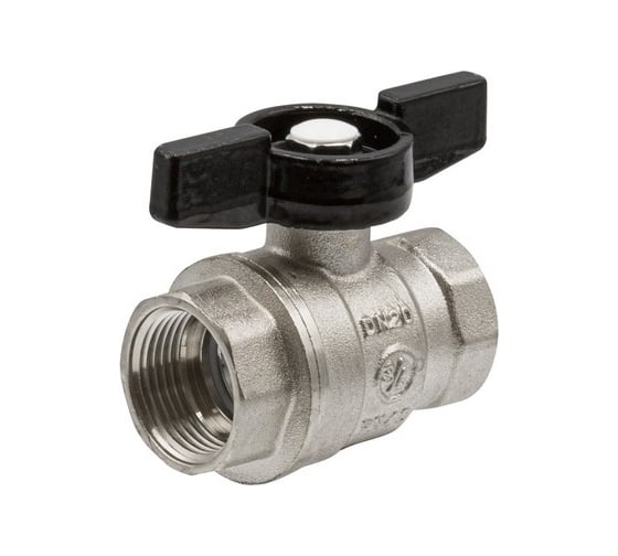 Кран шаровой VRT 3/4'' вн/вн бабочка 528897 1