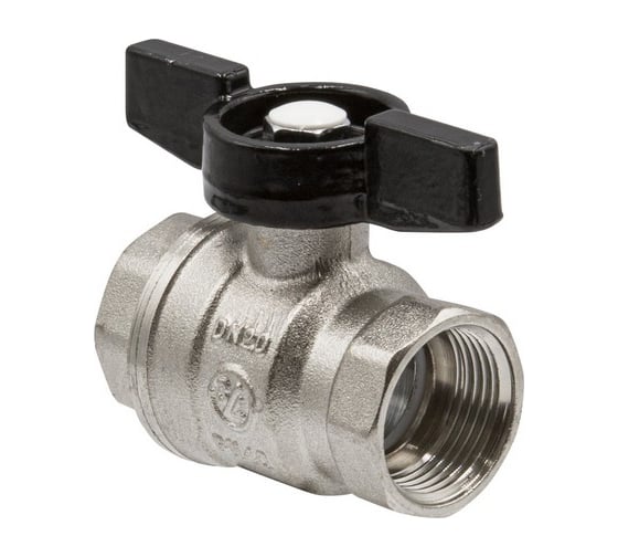 Кран шаровой VRT 3/4'' вн/вн бабочка 528897