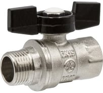 Кран шаровой VRT 1/2'' вн/нар бабочка 528893