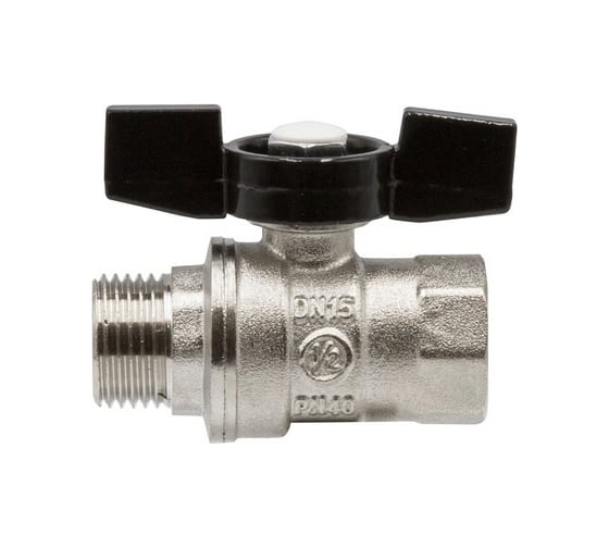 Кран шаровой VRT 1/2'' вн/нар бабочка 528893