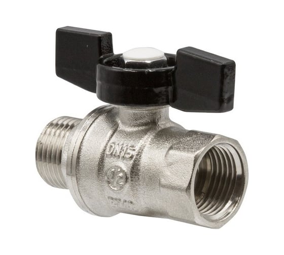 Кран шаровой VRT 1/2'' вн/нар бабочка 528893