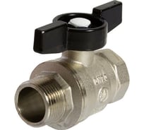 Кран шаровой VRT 3/4'' вн/нар бабочка 528898