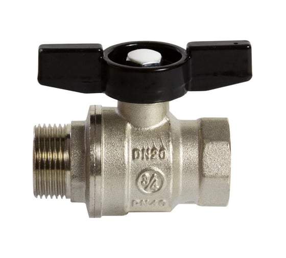 Кран шаровой VRT 3/4'' вн/нар бабочка 528898