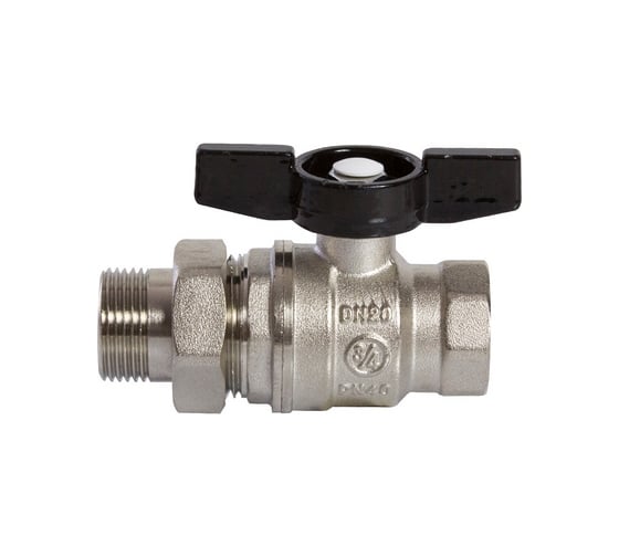 Кран шаровой VRT со сгоном 3/4'' бабочка 529597