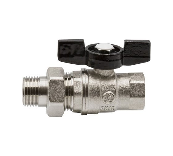 Кран шаровой VRT со сгоном 1/2'' бабочка 529595