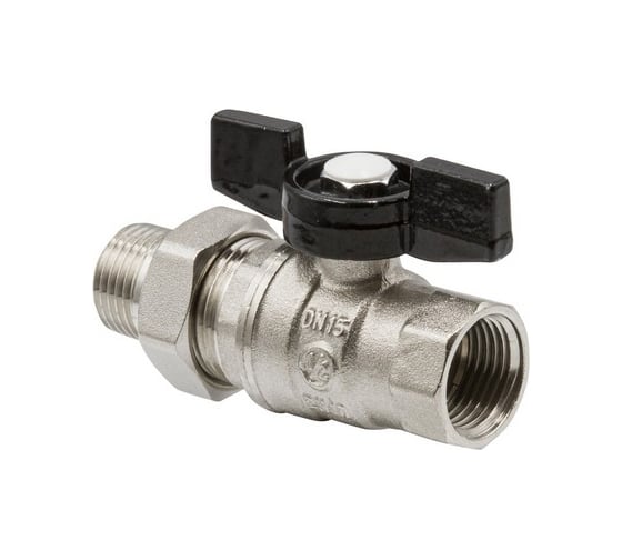 Кран шаровой VRT со сгоном 1/2'' бабочка 529595