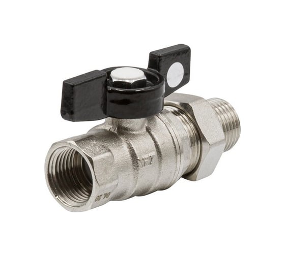 Кран шаровой VRT со сгоном 1/2'' бабочка 529595