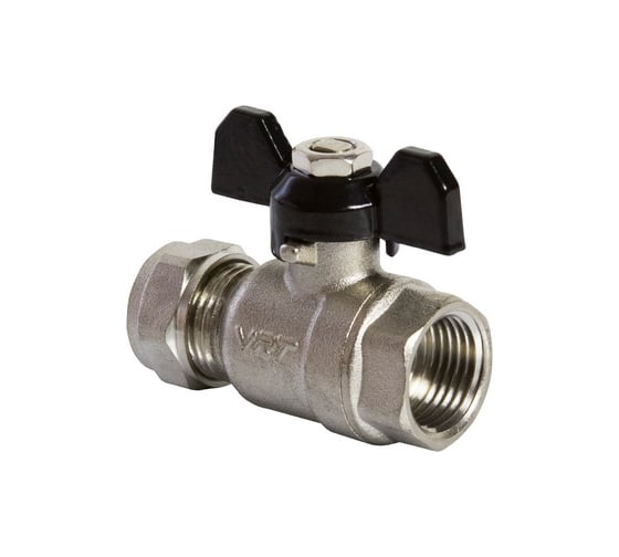 Кран шаровой для металлополимерной трубы VRT 1/2''х16, внутренняя/цанга 529652