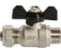 Кран шаровой для металлополимерной трубы VRT 1/2''х16. внутренняя/цанга, никель 528742 2