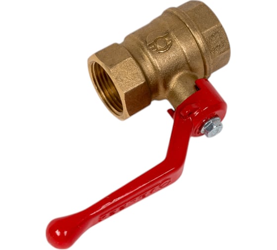 Кран шаровой Valfex N/P59 бирка для воды, 3/4" ВР/ВР, ручка рычаг, латунный 11Б27фт1М VF.214.LR1.034.N/P59.Bir