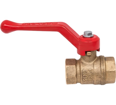 Кран шаровой Valfex N/P59 бирка для воды, 1/2" ВР/ВР, ручка рычаг, латунный 11Б27фт1М VF.214.LR1.012.N/P59.Bir