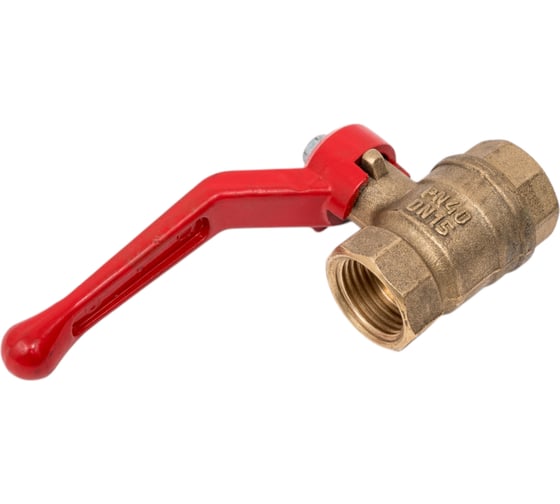 Кран шаровой Valfex N/P59 бирка для воды, 1/2" ВР/ВР, ручка рычаг, латунный 11Б27фт1М VF.214.LR1.012.N/P59.Bir