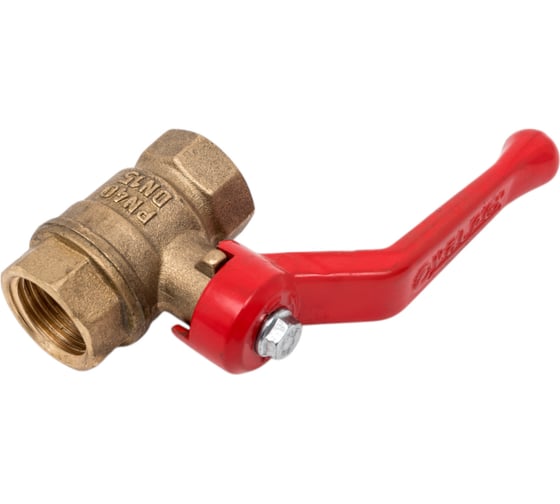 Кран шаровой Valfex N/P59 бирка для воды, 1/2" ВР/ВР, ручка рычаг, латунный 11Б27фт1М VF.214.LR1.012.N/P59.Bir